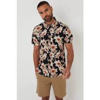 Threadbare Threadbare Black/chrome Print Short Sleeve Shirt