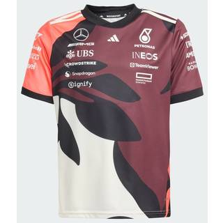Mercedes - AMG Petronas Formula One Team Driver Jersey Replica Summer Pack Kids trøje - Aurora Ruby / Turbo / Off White - 128