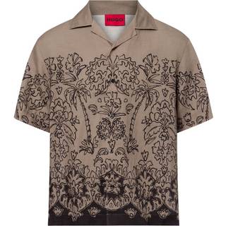HUGO Espino Short Sleeve Shirt Brown