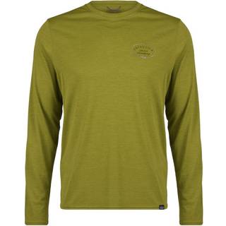 Patagonia L/S Cap Cool Daily Graphic Shirt Lands Funktionsshirt Herrer størrelse M farve olivengrøn