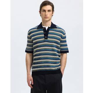 Kortærmet Strikket Poloshirt