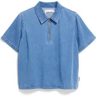 ARMEDANGELS Women's Cinziaa Bluse Damer størrelse M farve blå