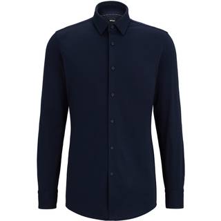 BOSS P Hank Kent C1 222 Shirt in Navy | BOSS | Norton Barrie - 16.5"