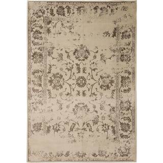 KIRA Creme/Brun Tæppe - Rektangulær / 300x400 cm / Hvid