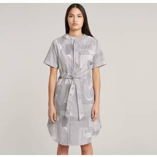Belted Dress Side Slits - Multi color - Women