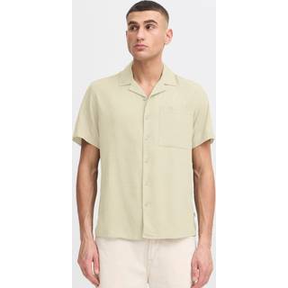 Solid Allan Cuba Linen Shirt Oatmeal