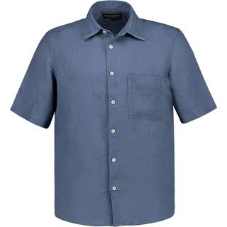 Marc O'Polo Herren Kurzarmhemd blau