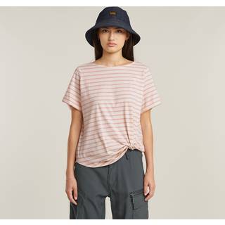 Striped Knot T-Shirt - Multi color - Women