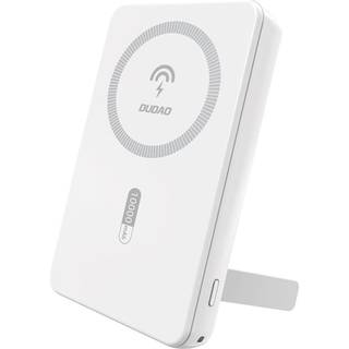Dudao K14S+ Powerbank med stativ 10000mAh MagSafe/USB-A/USB-C 20W - Hvid