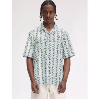 Fred Perry Herren Hemden blau gemustert