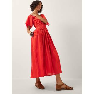 Monsoon Monsoon Lane Pintuck Midi-kjole - Stor