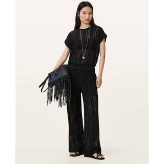 All Saints AllSaints Black Giana Trousers