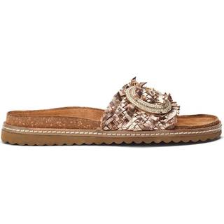 Moda in Pelle Jarilla Single Band Woven Leather Footbed Sandalseu41