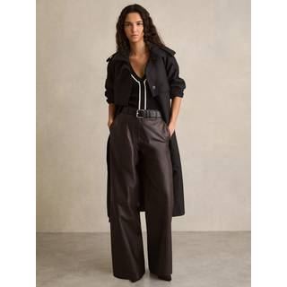 Reiss Reiss Mercey Leather Brede bukseben Bukser