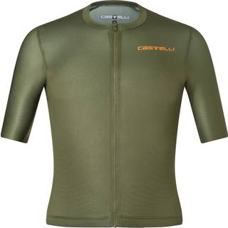 Castelli Unlimited Entrata 3 Jersey Cykeljersey Herrer størrelse XXL farve olivengrøn