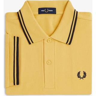 Fred Perry Twin Tipped Polo T Shirt Yellow
