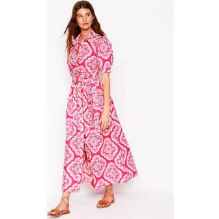 Boden Boden Pink 100% Cotton Alexa Maxi Shirt Dress - 36