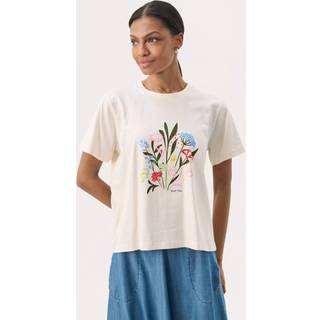 Part Two Nahidpw Ts Toppe & T-Shirts 30309423 Whitecap Multi Flower Print (SMALL)