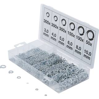BGS Fjederspændeskivesortiment 3-4-5-6-8-10mm. 1200 dele