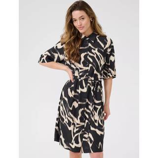 Kaffe Kamartha Dress Kjoler 10510099 Black/Nature Organic Lines (36)