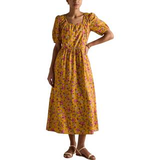 Joules Joules Harlow Yellow Floral Broderie Dress - 46