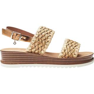 Moda in Pelle Moda in Pelle Natural Kyraa Raffia Double Strap Sandals