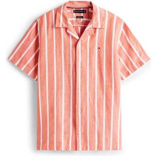 LINEN BLEND STRIPED SS RF SHIRT