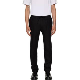 J.Lindeberg Soren Drape Linen Pants Black