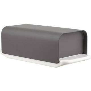 Alessi Mattina smørboks 9,5x21 cm Mørkegrå