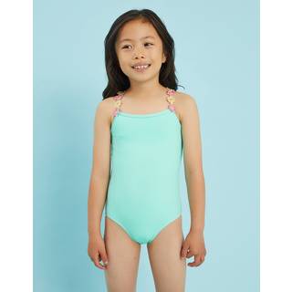 Angels By Accessorize Girls Flower Print Strap Swimsuit110116cm