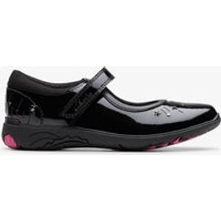 Clarks Clarks Black Patent Standard Fit (F) Younger Girls Relda Wish Mary Jane Shoes