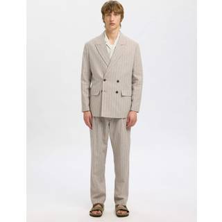 Slhrlx-Malik Linenblend Pinstripe DB Blz
