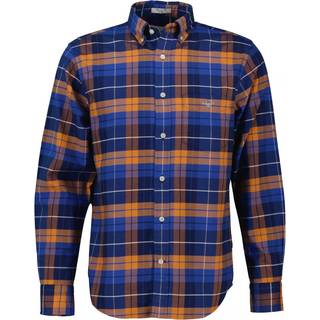 GANT Herre Regular fit klassisk Oxford-skjorte med tern (S)