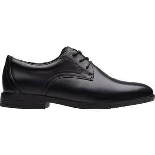 Clarks Clarks Black Standard Fit (F) Boys Jonwin Step Leather Shoes - 5 EU 38 F