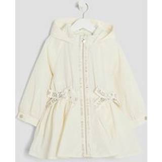 River Island River Island Cream Girls Peplum Rain Coat