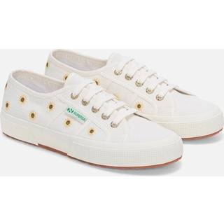 Superga Superga 2750 Embroidery Linen Sunflower Canvas White Trainers