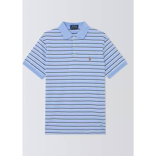 Ralph Lauren Custom Slim Stripe Polo T Shirt Blue