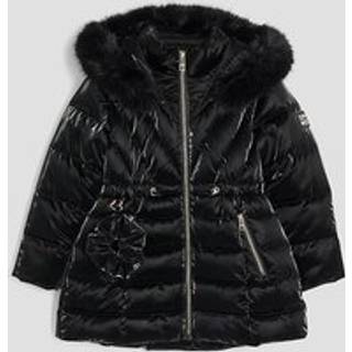River Island River Island Black High Shine Glam Padded Coat