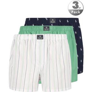 Polo Ralph Lauren Herren Boxershorts blau,grün,weiß Reine Baumwolle Gemustert,unifarben