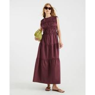 River Island River Island maxikjole med snøre og lag i bomuld - 44