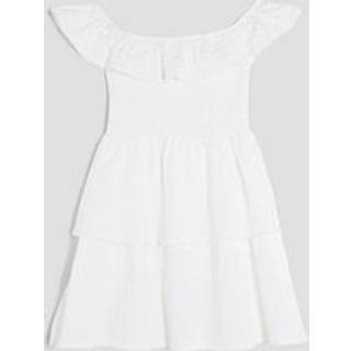 River Island River Island White Bardot RaRa 100% Cotton Dress