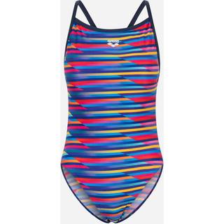 Arena Women's Racing Stripe Swimsuit X-Criss Cross Badedragt Damer størrelse 34 farve kulørt