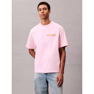 Calvin Klein Logo Relaxed Tee - Pink - XS
