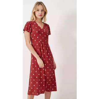 Crew Clothing Edith Wrap-Front Jersey Kjole40