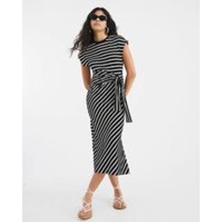 River Island River Island stribet knudekjole i siden