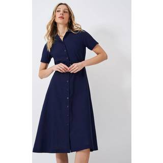 Crew Clothing Crew Clothing Ava Hør-Blend Skjortekjole