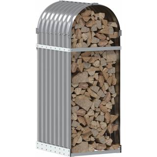 brændestativ 40x45x100 cm galvaniseret stål lysegrå