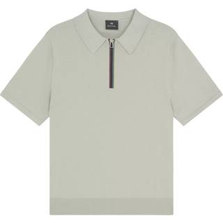PS Paul Smith PS Paul Smith strikket polo-skjorte med kvart lynlås