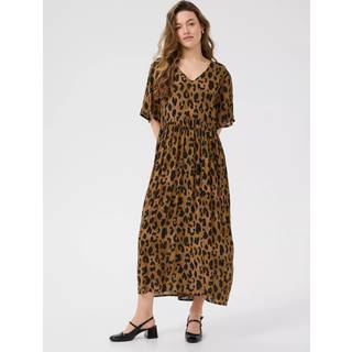Kaffe Kajessi Amber Dress Kjoler 10510336 Brown Leopard Print (38)
