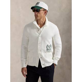 Polo Ralph Lauren Wimbledon Cotton Cardigan Ceramic White